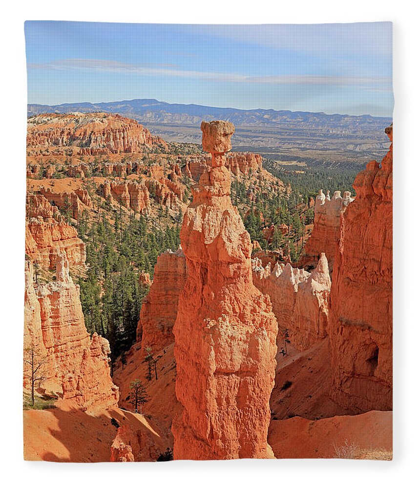 Thors Hammer Fleece Blanket featuring the photograph Thors Hammer at Bryce Canyon National Park by Richard Krebs