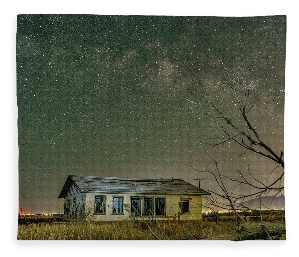 Abandoned Fleece Blanket featuring the photograph Time and Space by Daniel Hayes