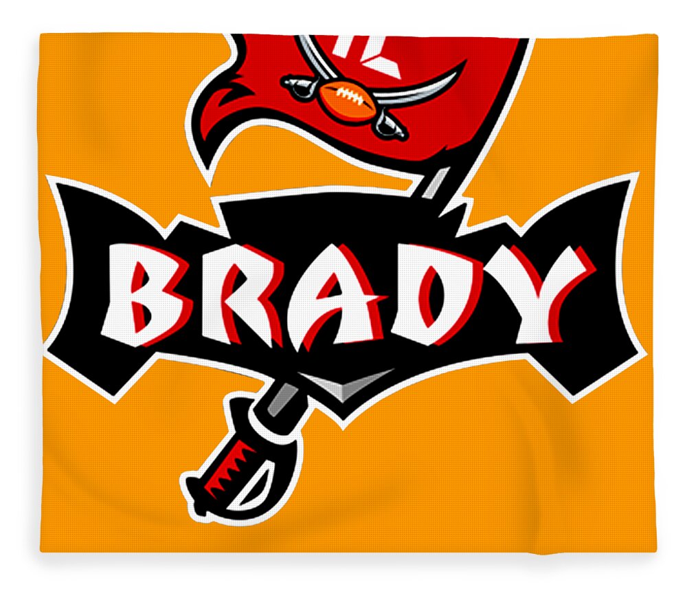 Tom Brady #12 Tampa Bay Buccaneers Shirt Fleece Blanket by Duong