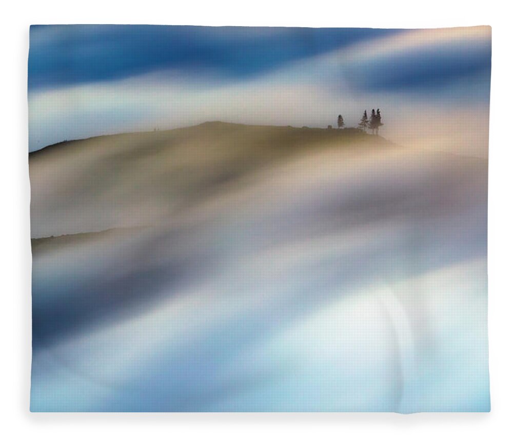 Atlantic Ocean Fleece Blanket featuring the photograph Touch Of Wind by Evgeni Dinev
