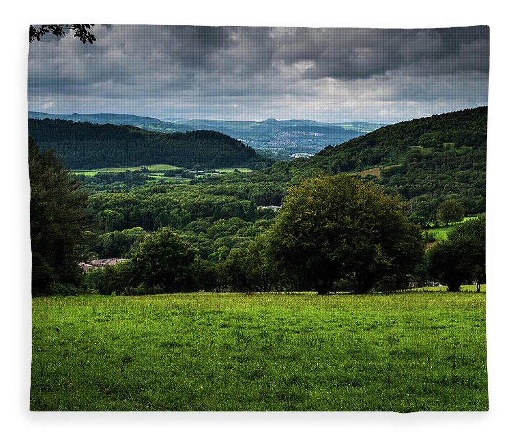Wales Fleece Blanket featuring the photograph Treforest Ahead by Gavin Lewis
