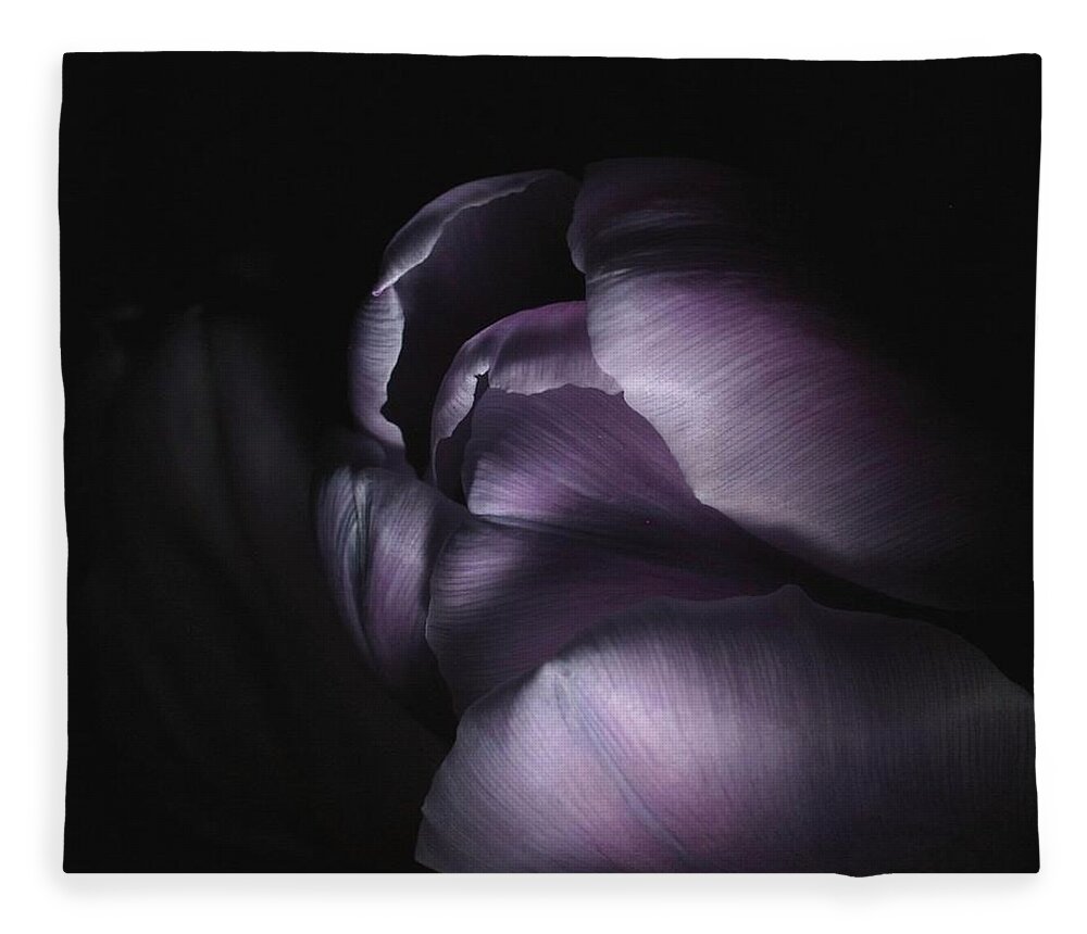 Floral Fleece Blanket featuring the photograph Tulip 040707 by Julie Powell