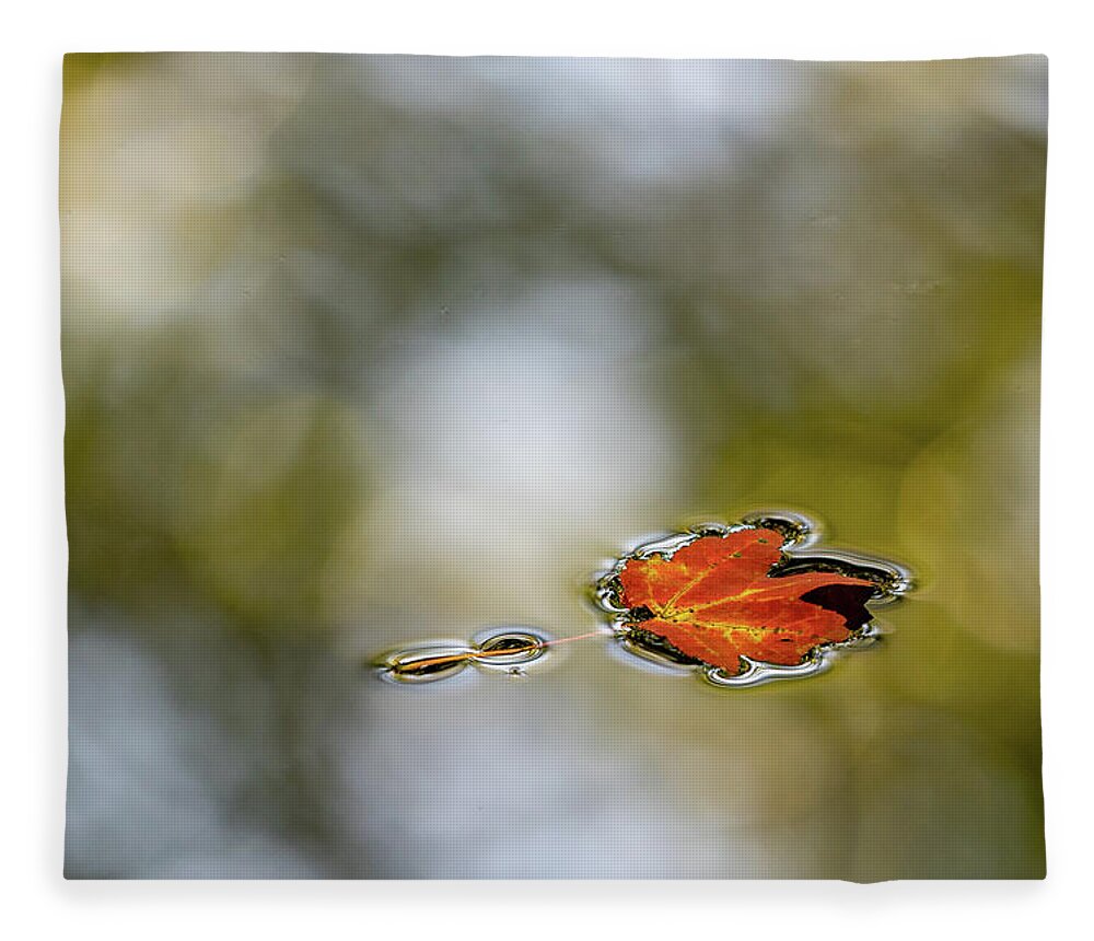 Autumn Fleece Blanket featuring the photograph Twin Lakes Gold by Kevin Suttlehan