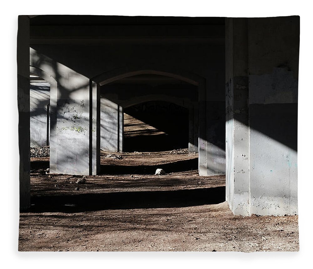  Fleece Blanket featuring the photograph Under Mount Pleasant Again Again by Kreddible Trout