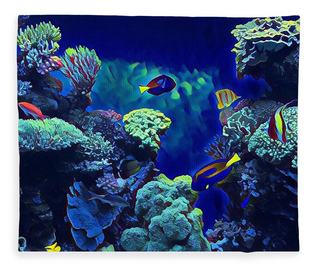 Under The Sea Fleece Blanket featuring the photograph Under the Sea by Juliette Becker