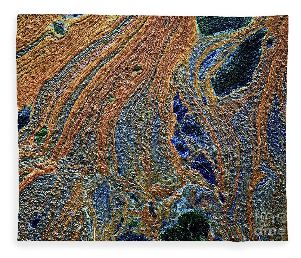 Abstract Fleece Blanket featuring the photograph Untitled by David Little-Smith