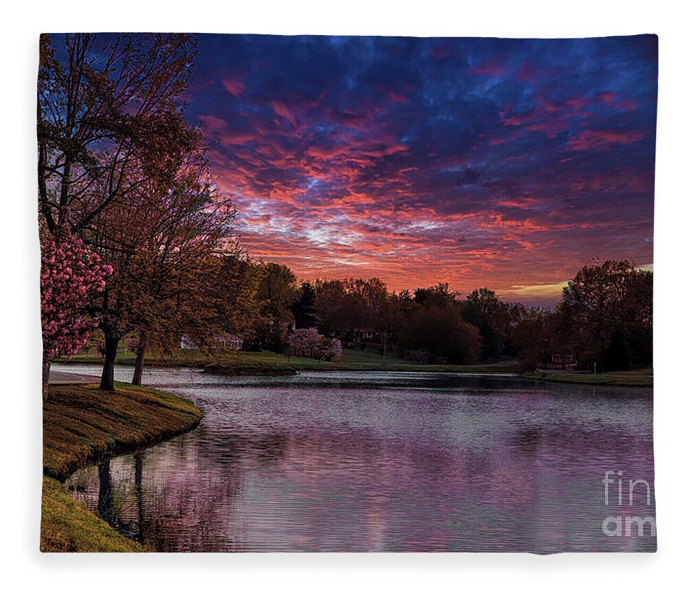 Landscape Fleece Blanket featuring the photograph USA Landscape Beautiful by Chuck Kuhn