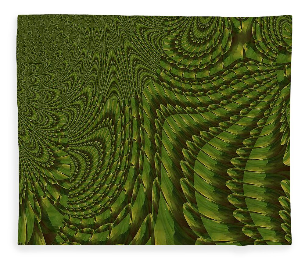 Oifii Fleece Blanket featuring the digital art Velocity Of The Twister by Stephane Poirier