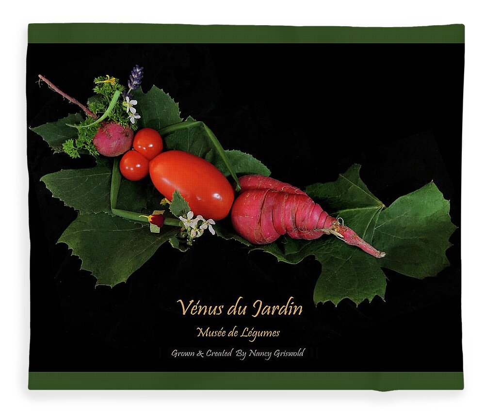Garden Fleece Blanket featuring the photograph Venus du Jardin by Nancy Griswold