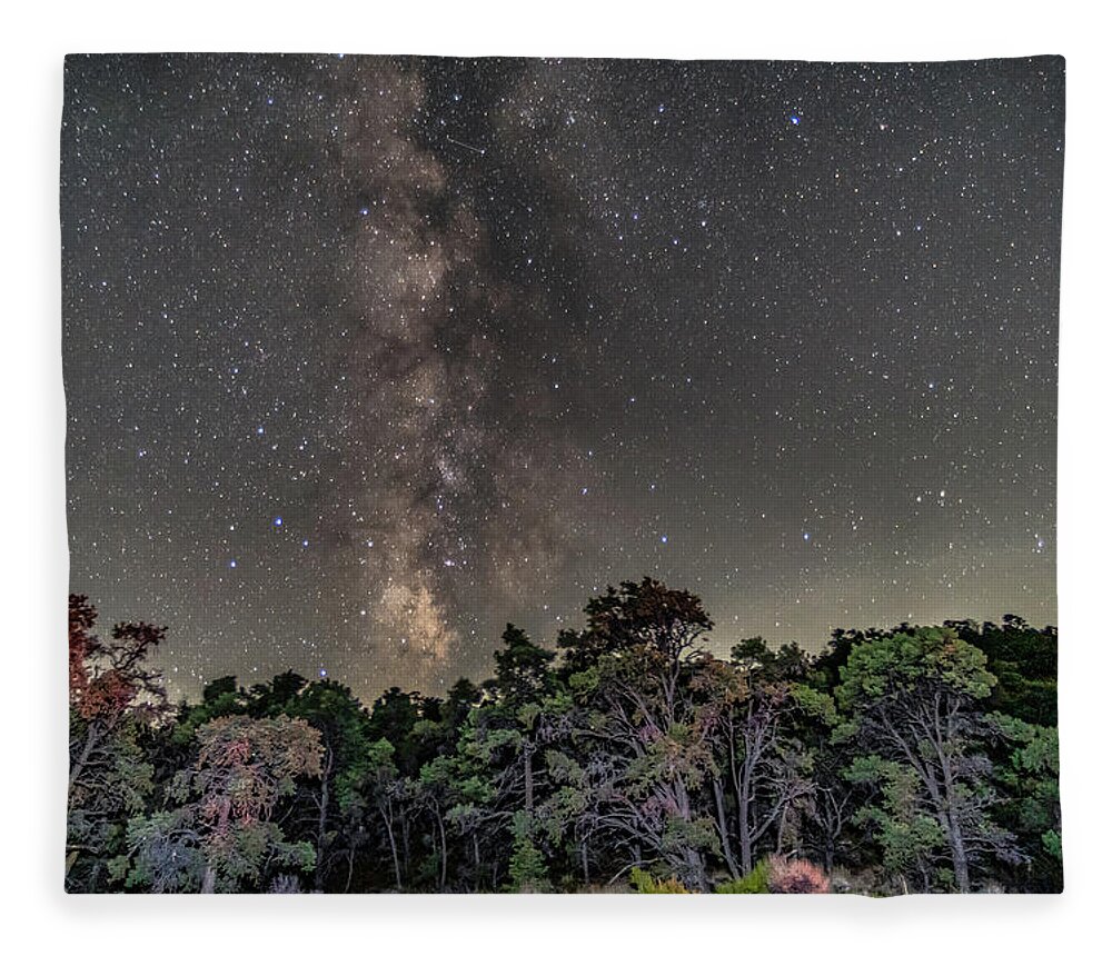 Milkyway Fleece Blanket featuring the photograph Vertical by Daniel Hayes
