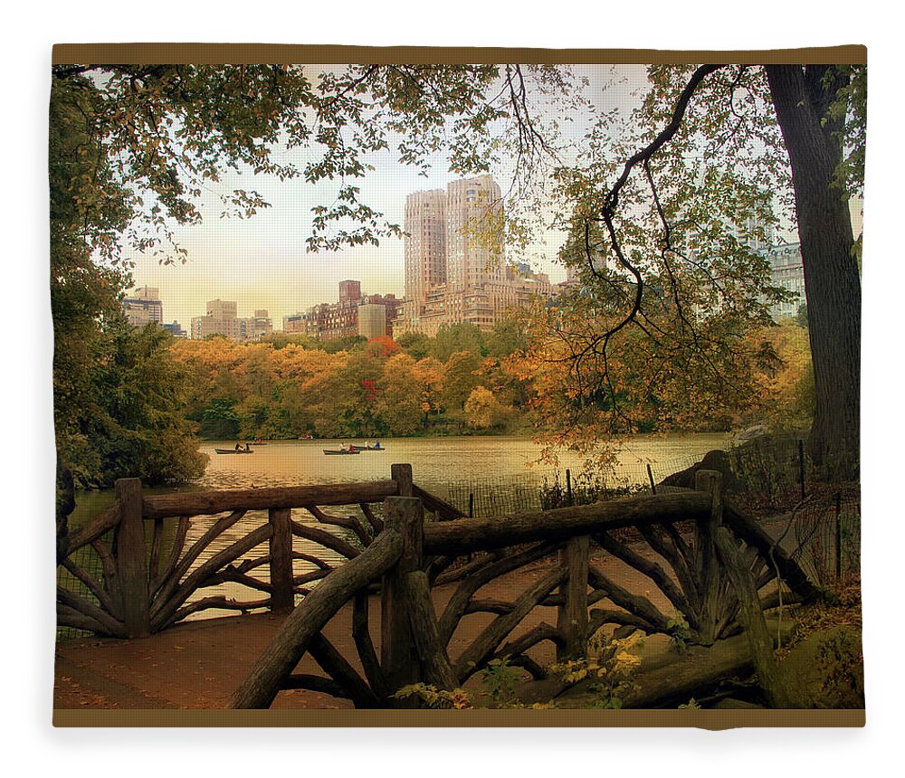 Nature Fleece Blanket featuring the photograph View from the Ramble by Jessica Jenney