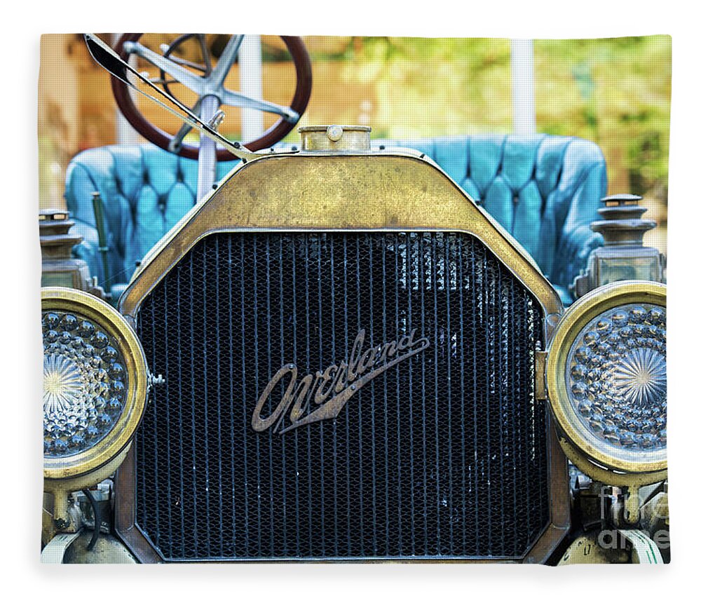 1910 Fleece Blanket featuring the photograph Vintage 1910 Overland Car by Tim Gainey