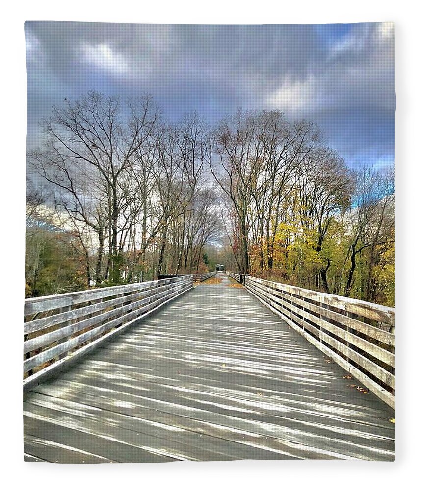Path Fleece Blanket featuring the photograph Walk in Nature by Lisa Pearlman