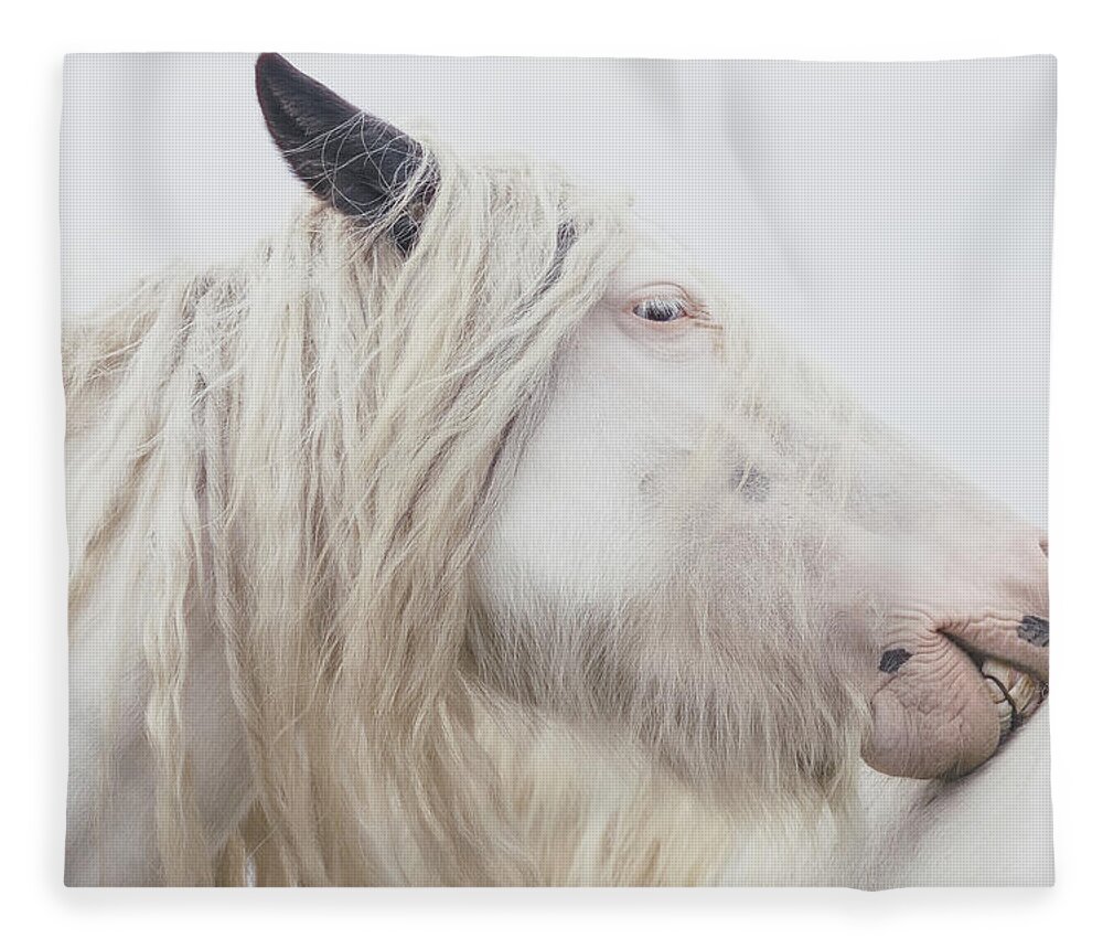 Horse Fleece Blanket featuring the photograph Warrior Princess - Horse Art by Lisa Saint