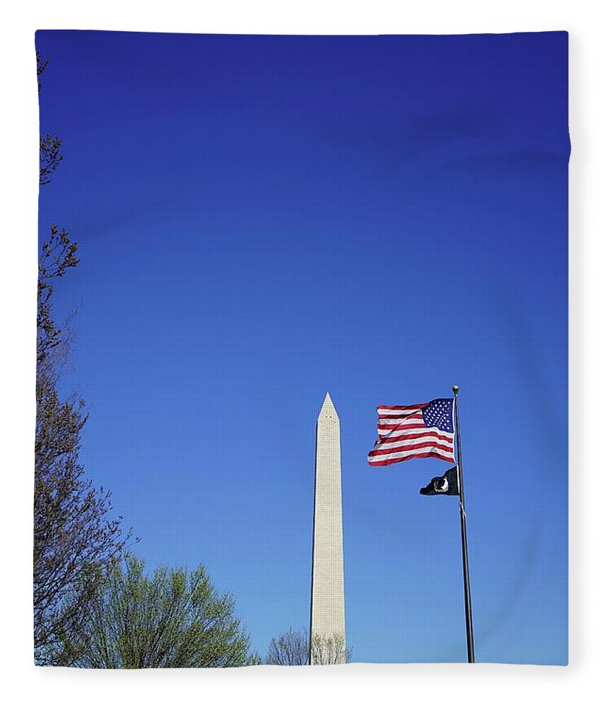  Fleece Blanket featuring the photograph Washington DC by Annamaria Frost