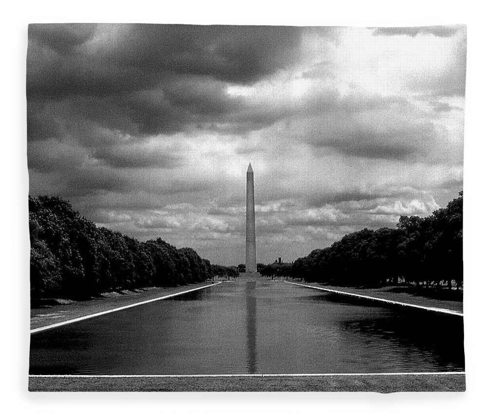 Washington Monument Fleece Blanket featuring the photograph Washington Monument - a Beacon by Jerry Griffin