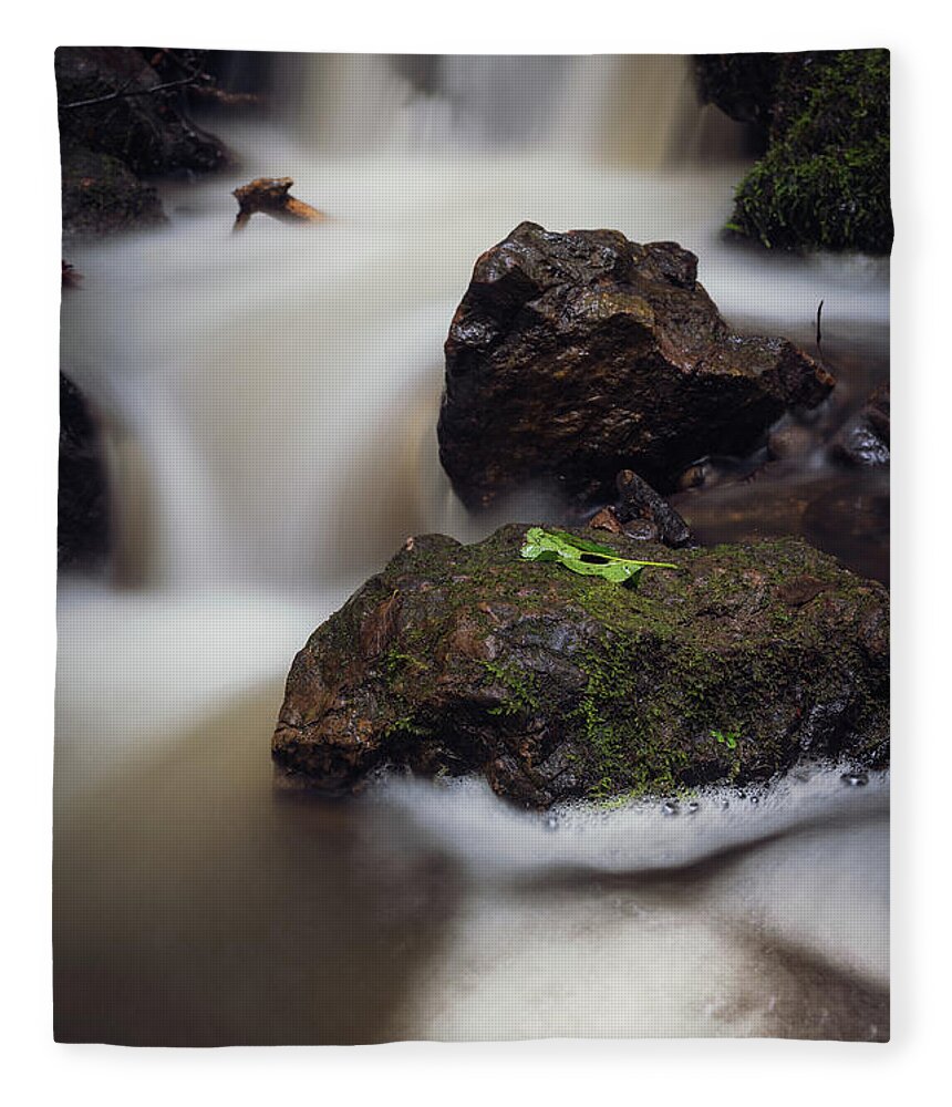 Cardiff Fleece Blanket featuring the photograph When in foam by Gavin Lewis
