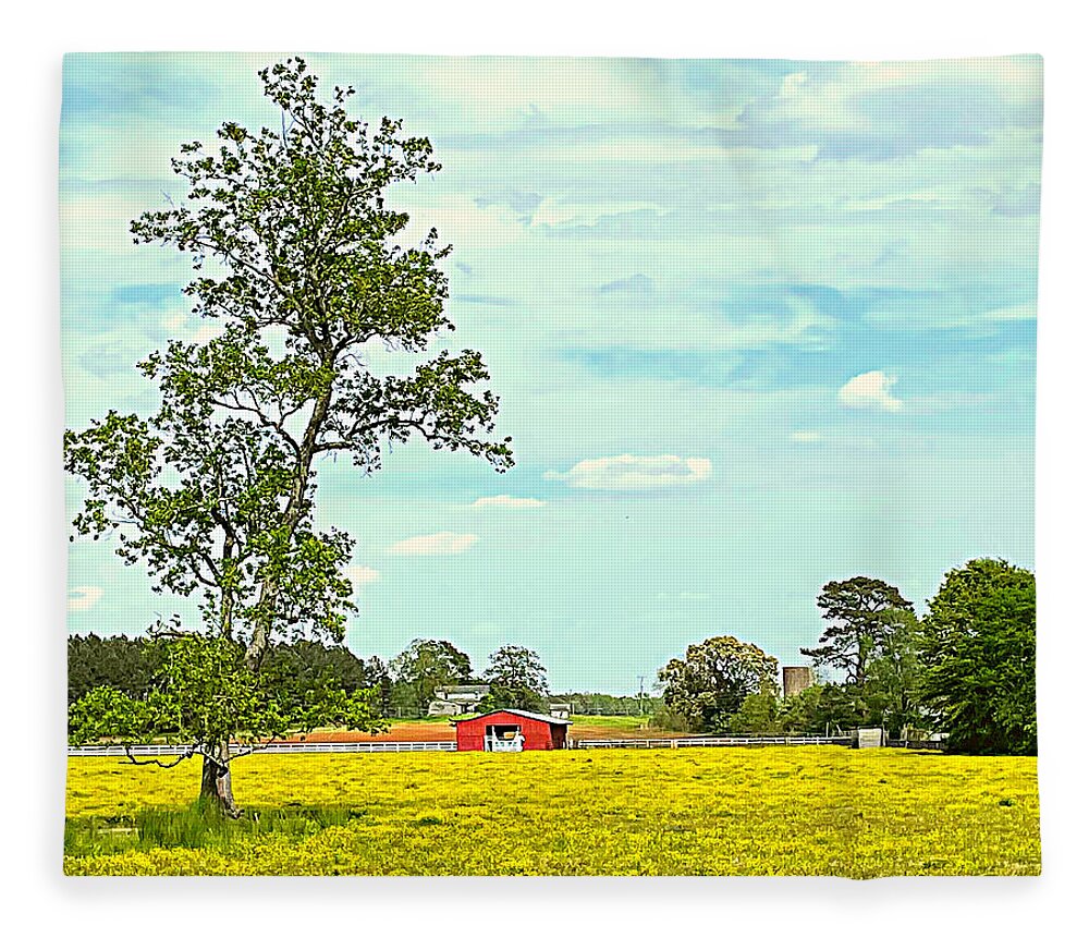 Wildflower Fleece Blanket featuring the photograph Wildflower Field by Lee Darnell