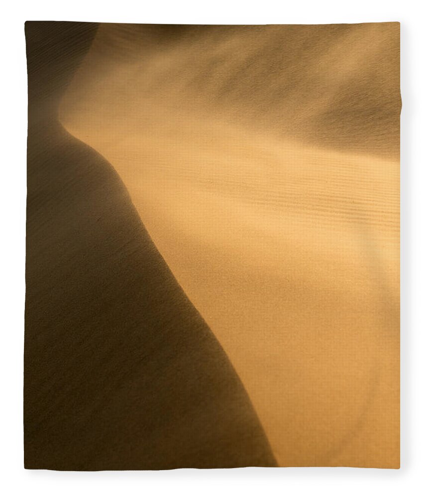 Sand Dune Fleece Blanket featuring the photograph Windy Sand Dune by Peter Boehringer