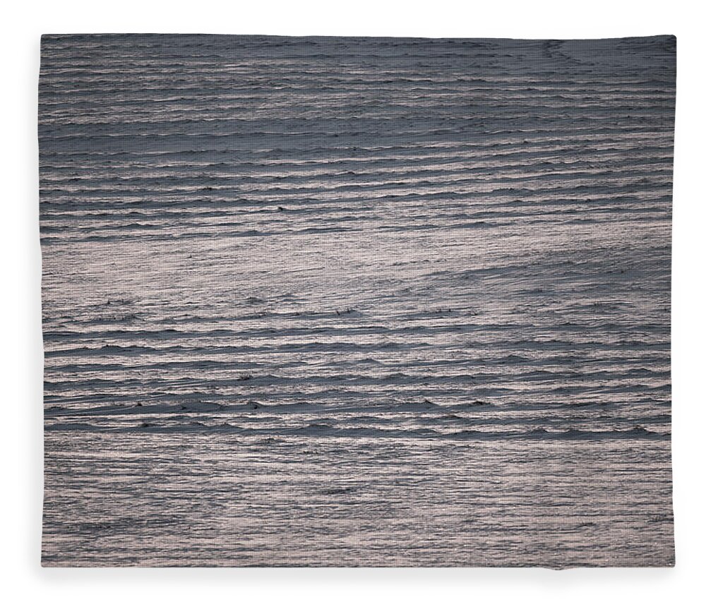 Abstract Fleece Blanket featuring the photograph Winter Field Abstract by Karen Rispin