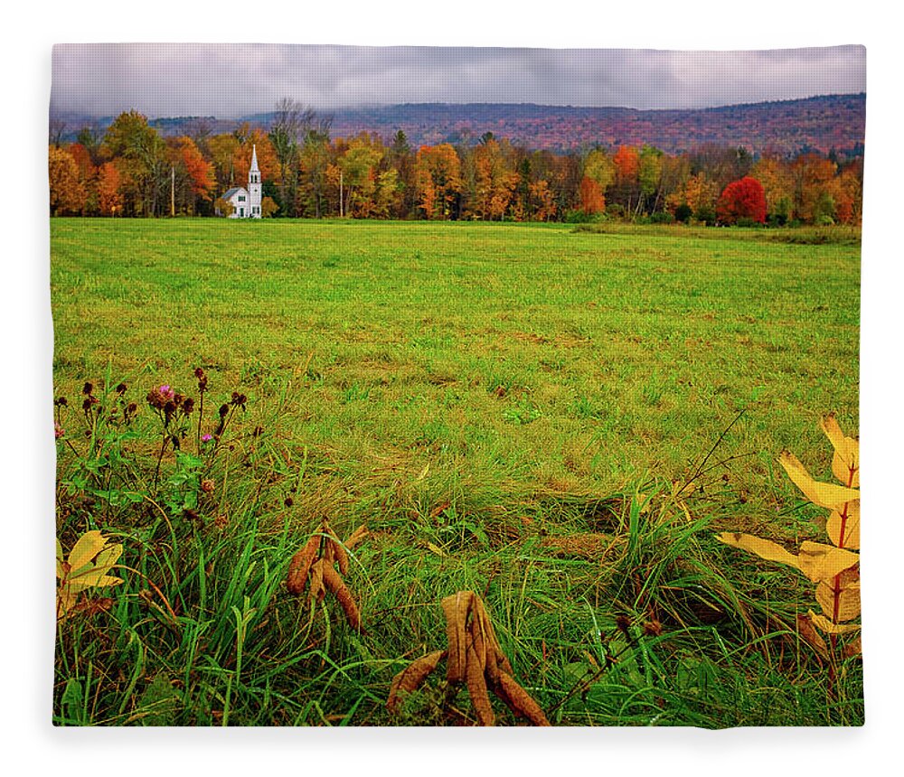 New Hampshire Fleece Blanket featuring the photograph Wonalancet. by Jeff Sinon