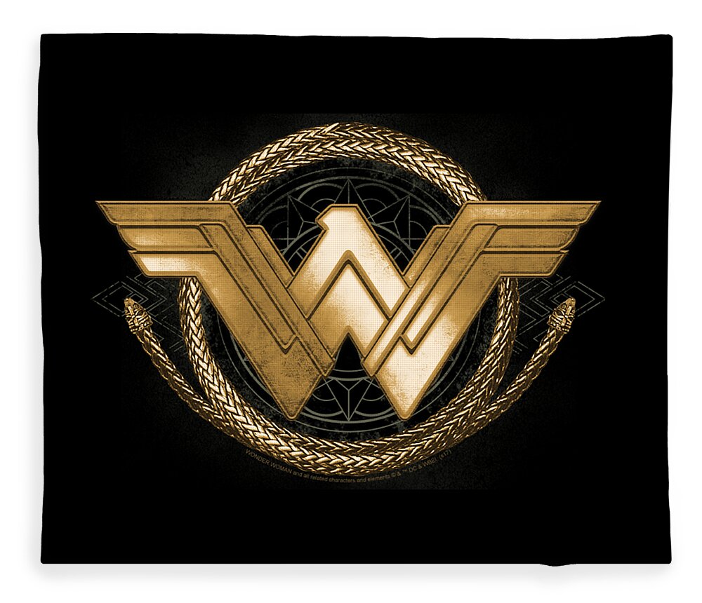 Wonder Woman Dc Lasso Logo Fleece Blanket by Hjalmar Gaskins - Fine Art  America