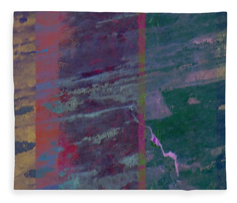 Wood Fleece Blanket featuring the mixed media Wood Streaks by Christopher Reed