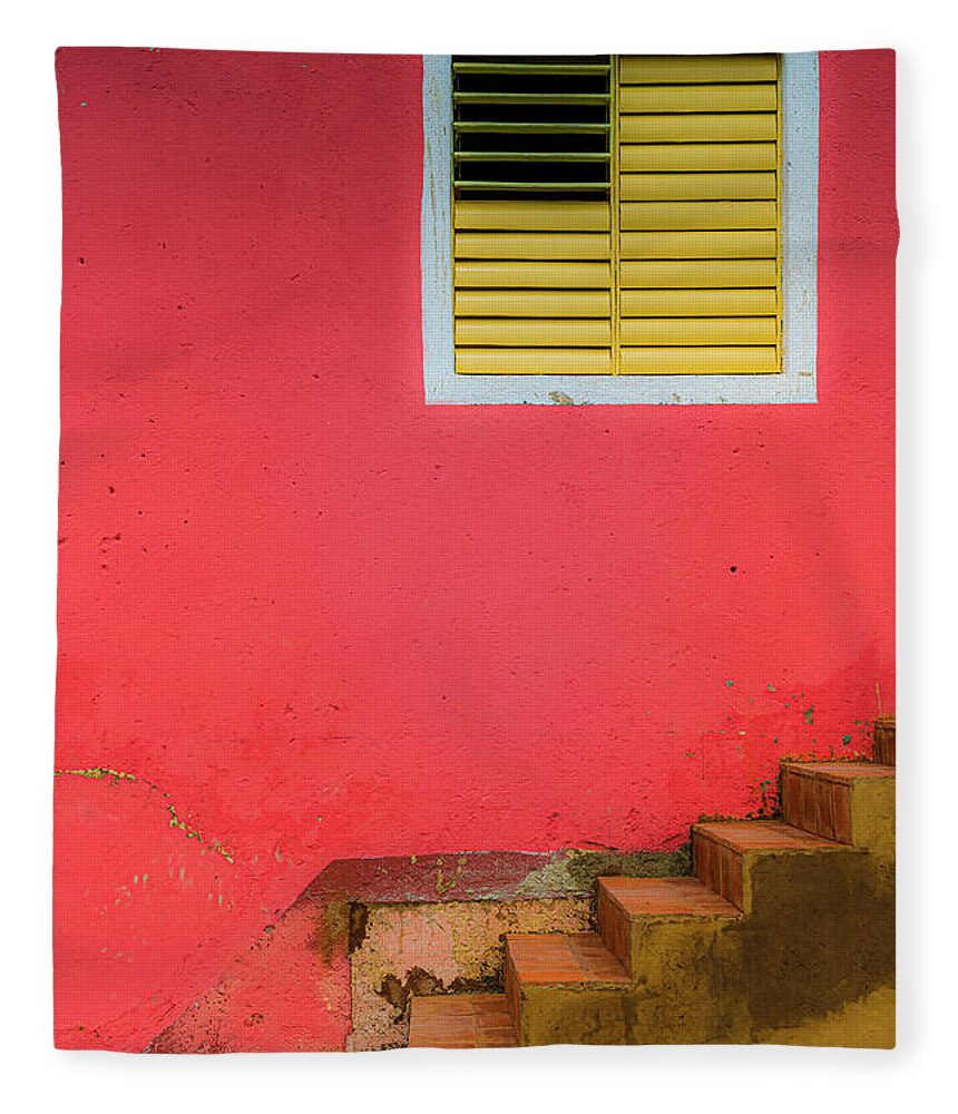 © 2015 Lou Novick All Rights Revered Fleece Blanket featuring the photograph Yellow Vent by Lou Novick