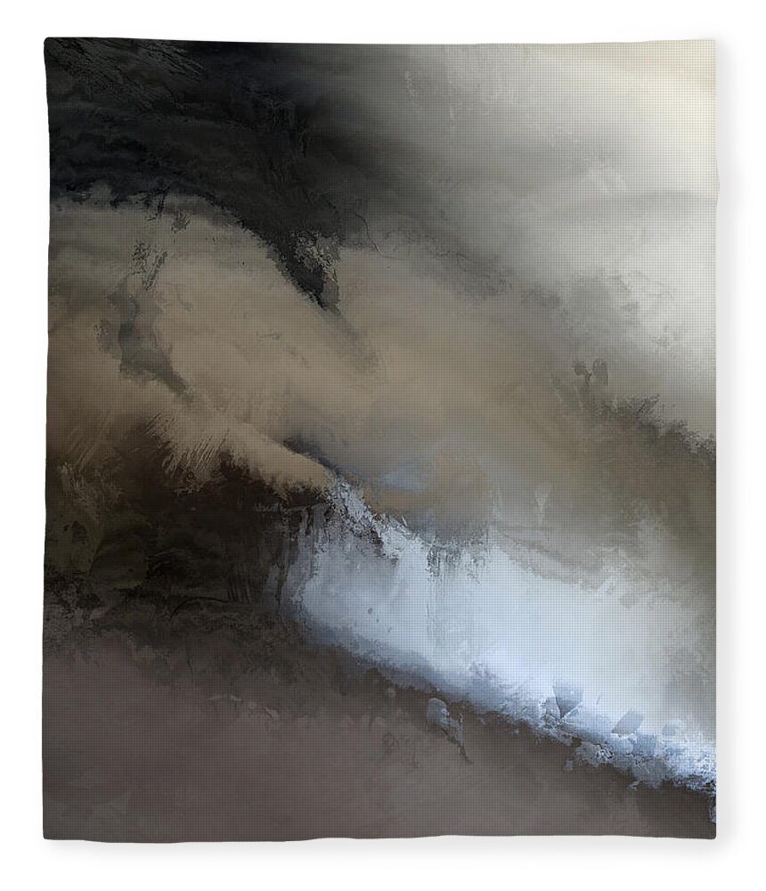 Emmett Fleece Blanket featuring the painting Z Vi by John Emmett