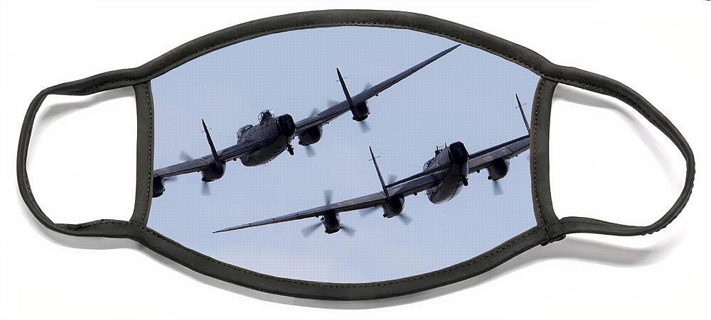 Avro Face Mask featuring the photograph Lancaster Moment by Airpower Art