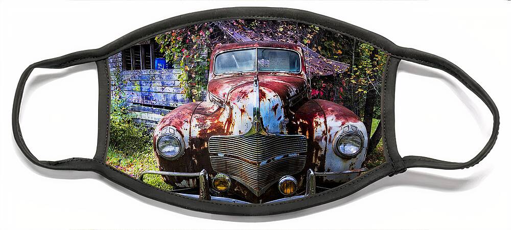 1940 Face Mask featuring the photograph 1940 Dodge #2 by Debra and Dave Vanderlaan