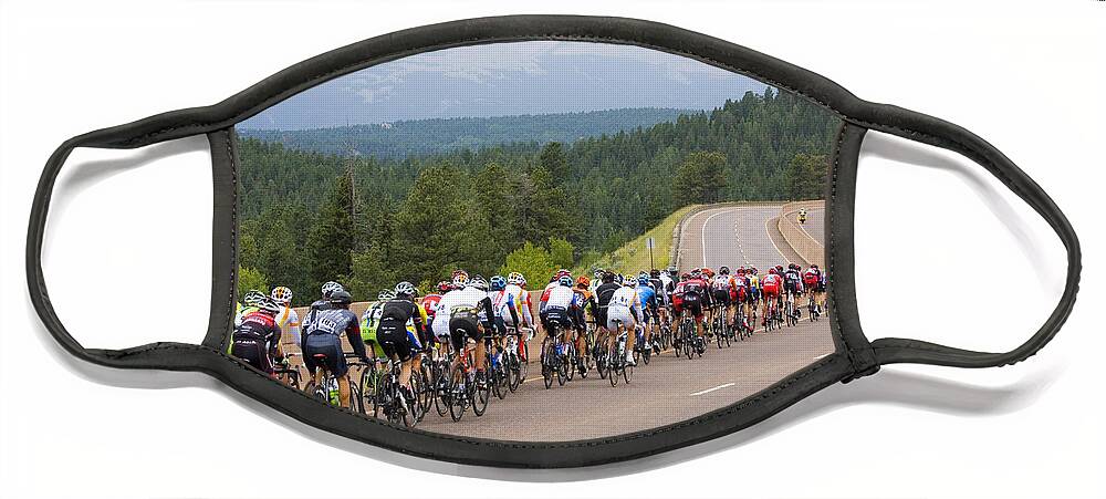 Usa Pro Cycling Challenge Face Mask featuring the photograph 2014 USA Pro Cycling Challenge #1 by Steven Krull