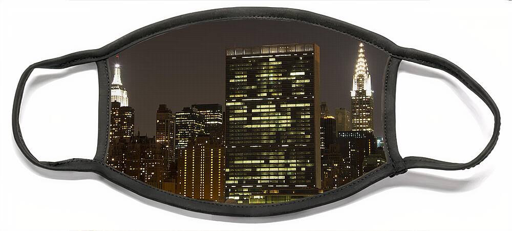Citicorp Face Mask featuring the photograph Beauty of the Night #1 by Theodore Jones