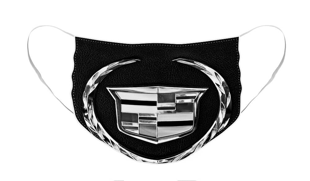 Cadillac Face Mask featuring the photograph Cadillac Emblem #1 by Jill Reger