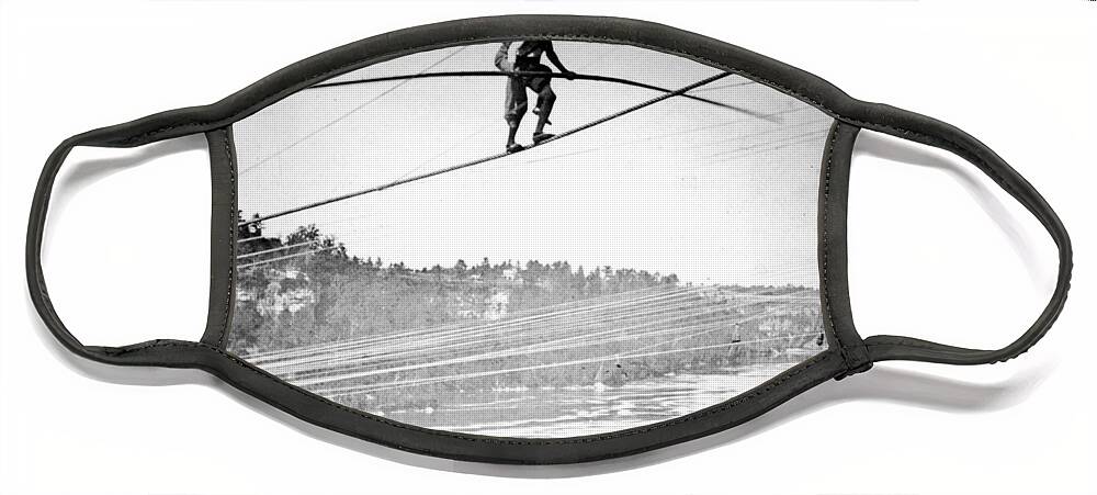 Entertainment Face Mask featuring the photograph Charles Blondin, French Daredevil #1 by Science Source