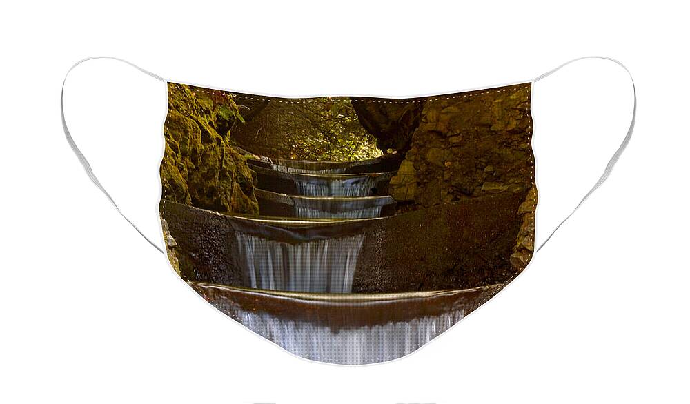 Endless Face Mask featuring the photograph Endless Waterfall by Lara Ellis
