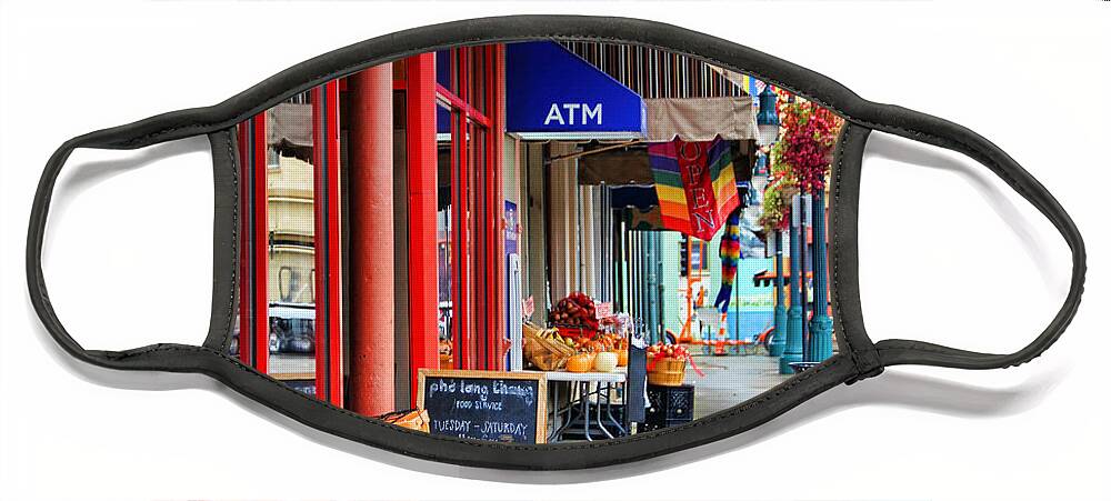 Findlay Market Face Mask featuring the photograph Findlay Market in Cincinnati 0006 by Jack Schultz
