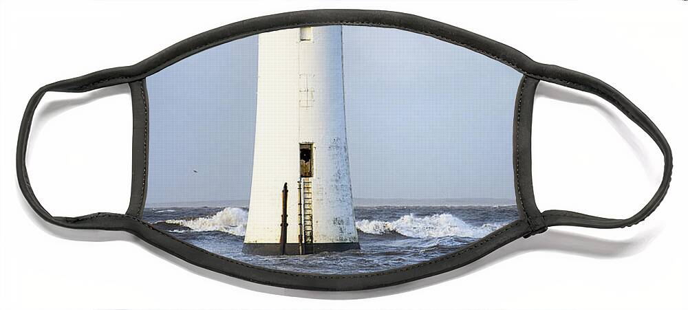 Storm Face Mask featuring the photograph Fort Perch Lighthouse by Spikey Mouse Photography