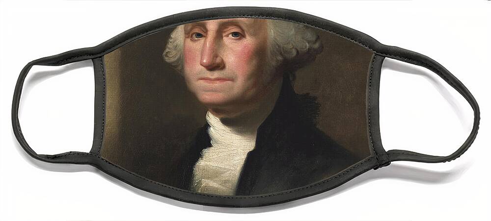 George Washington Face Mask featuring the painting George Washington by Rembrandt Peale