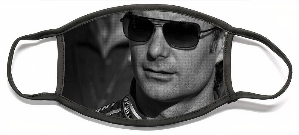 Jeff Gordon Face Mask featuring the photograph jeff Gordon #1 by Kevin Cable
