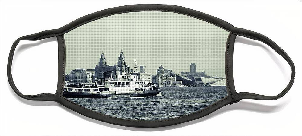 Liverpool Museum Face Mask featuring the photograph Mersey Ferry by Spikey Mouse Photography