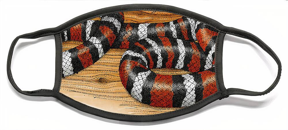 Art Face Mask featuring the photograph Mountain Kingsnake by Roger Hall