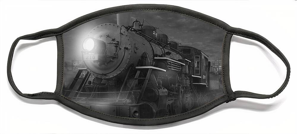 Transportation Face Mask featuring the photograph The Yard II by Mike McGlothlen