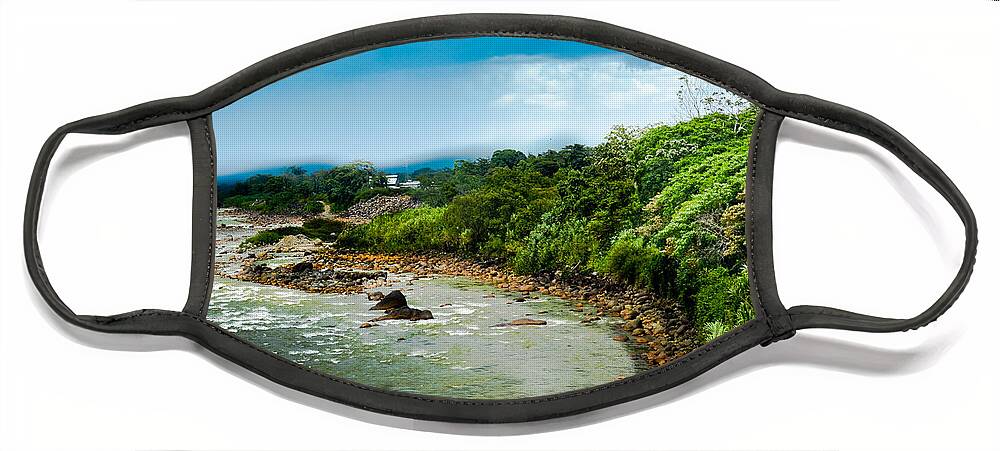 Tortuguero Face Mask featuring the photograph Tortuguero River #2 by Gary Keesler