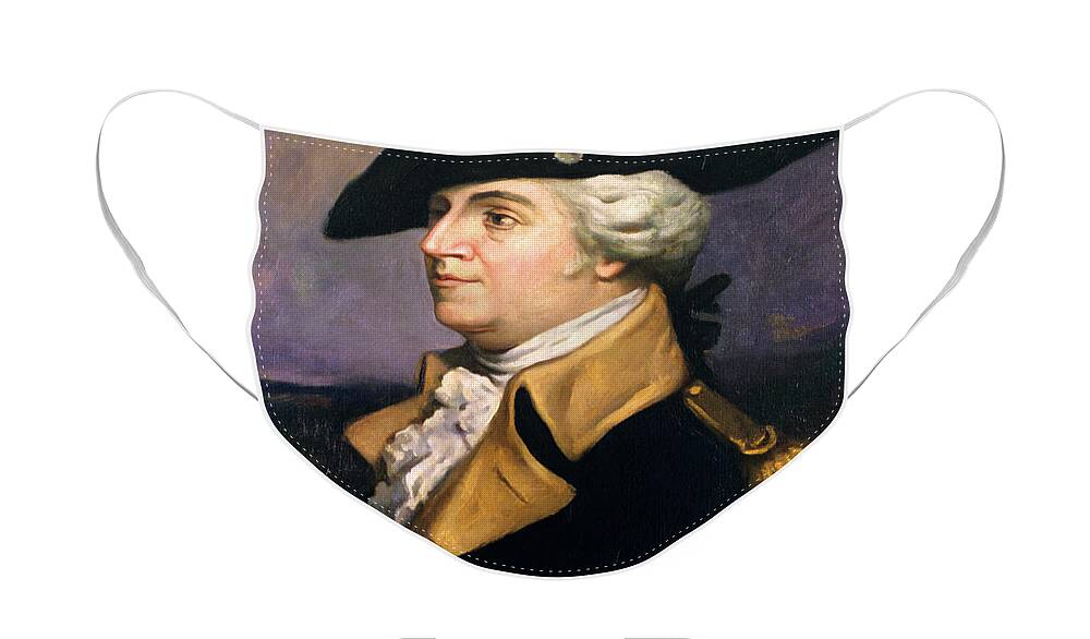 Vertical Face Mask featuring the painting 1770s 1780s 1790s Portrait Painting by Vintage Images