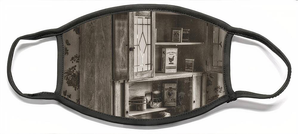 1800s Kitchen Face Mask featuring the photograph 1800s Kitchen by Imagery by Charly