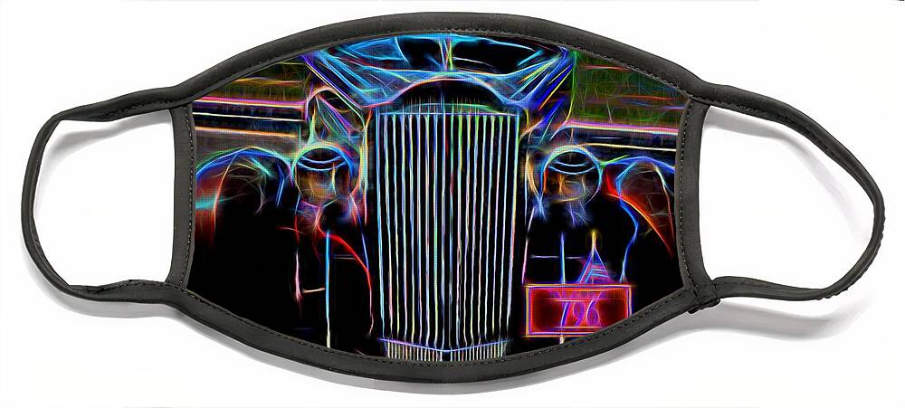 Packard Face Mask featuring the photograph 1937 Packard 120 Business Coupe - Vintage Car by Gary Whitton