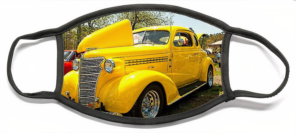Chevrolet Face Mask featuring the photograph 1938 Chevy Business Coupe by Kristia Adams