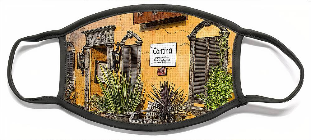 Bar Face Mask featuring the photograph Cantina by Chuck Staley