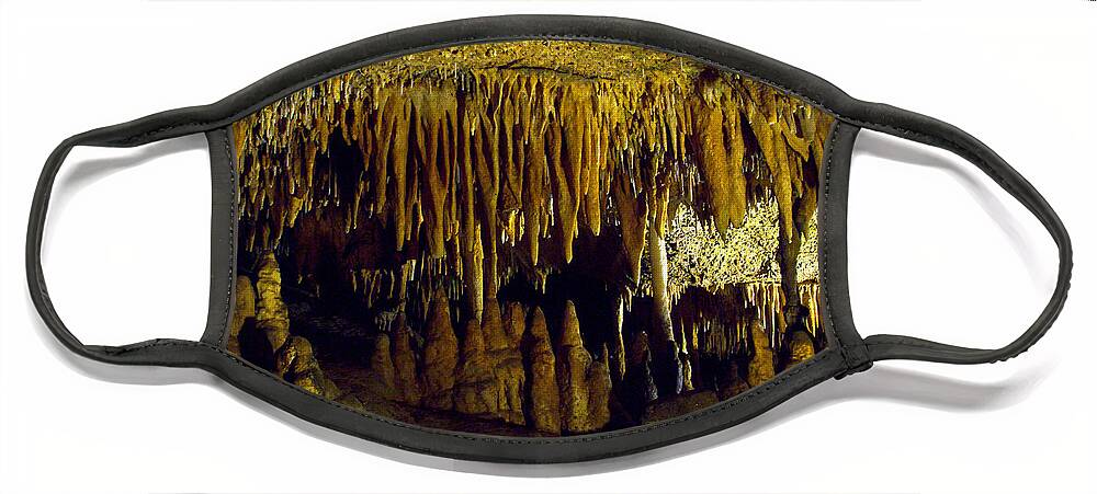 Geology Face Mask featuring the photograph Luray Caverns #2 by Mark Newman
